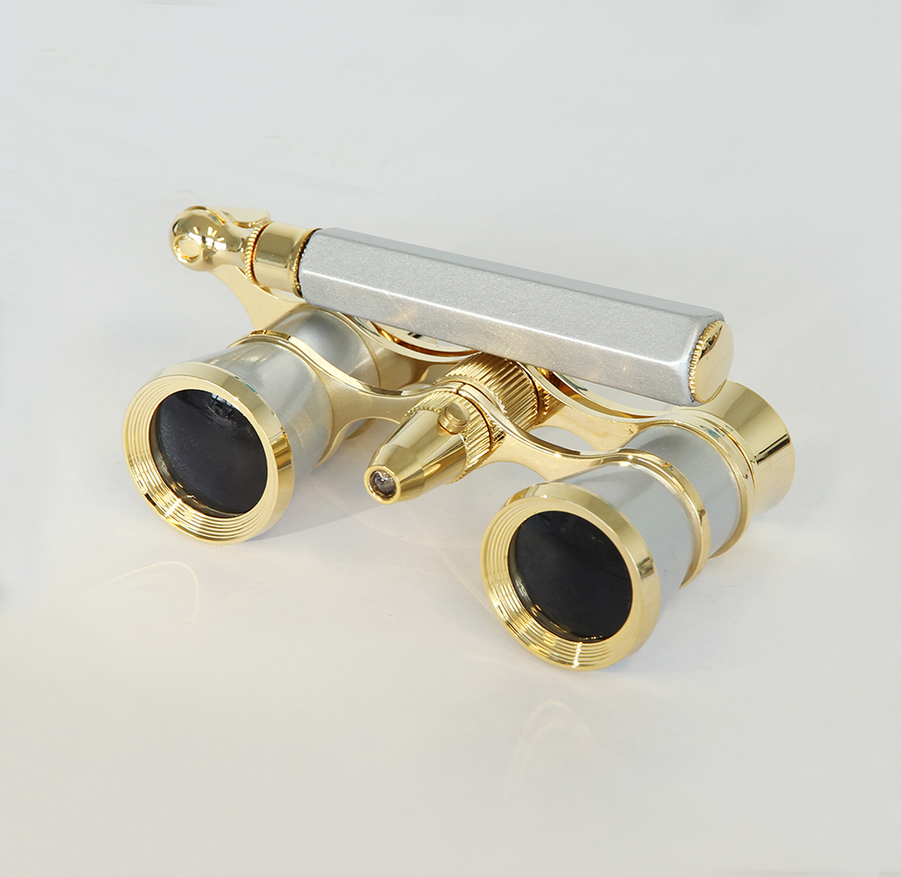 saxon saxon 3x25 Opera Glasses with Handle and Light (Gold)