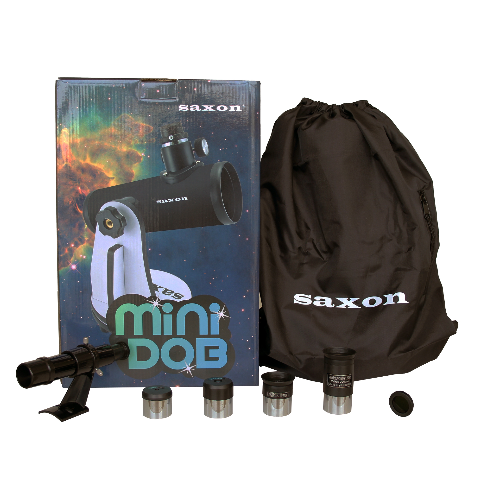 saxon saxon Mini Dobsonian Telescope with Accessory Pack