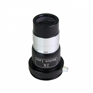 saxon 1.25" 2x Short-Focus Barlow Lens with Camera Adapter - SKU#530005